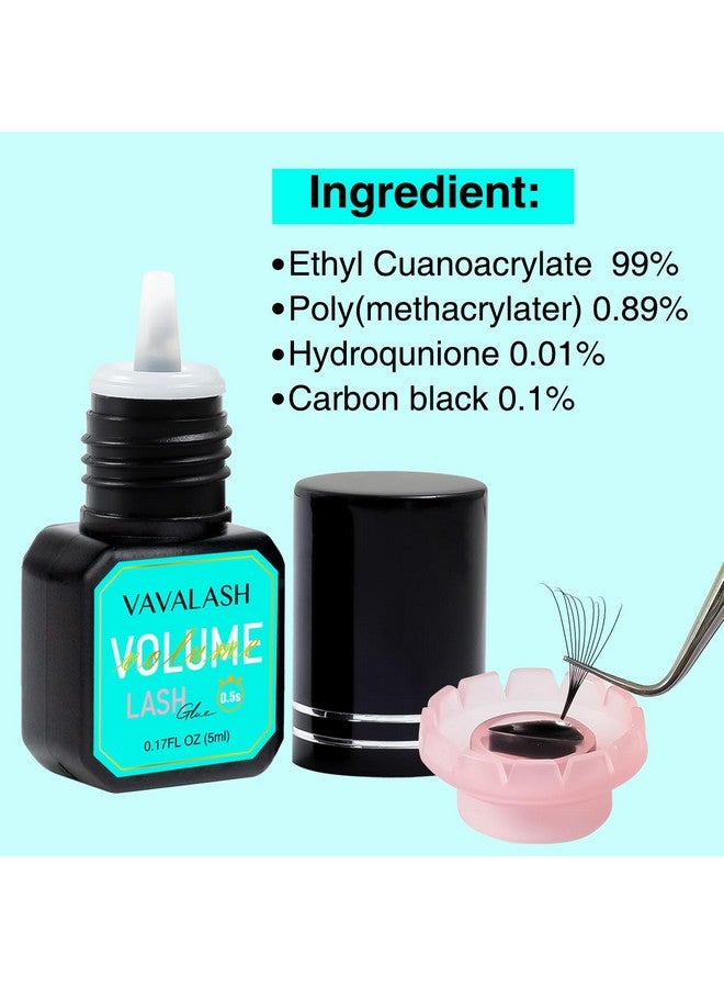 VAVALASH Eyelash Extension Glue Lash Extension Adhesive 0.5-1 Sec Drying Time Retention 9 Weeks Maximum Bond Lash Glue Long Lasting Black Eyelash Glue Professional Lash Artist Use Only (Volume,5ml) - Image 2