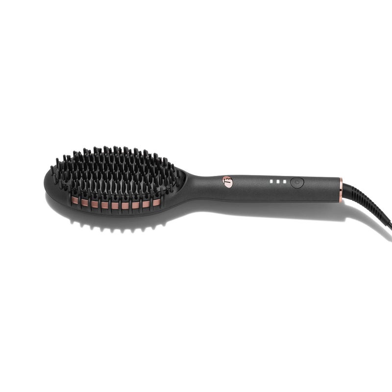 T3 "T3 Edge Heated Smoothing, Styling & Straightening Brush with Ion Generator, 3 Heat Settings, Custom-Blend Ceramic Surface" - Image 2