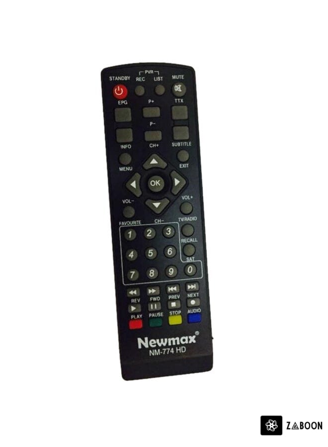 Zaboon Satellite Receiver Remote Control Black