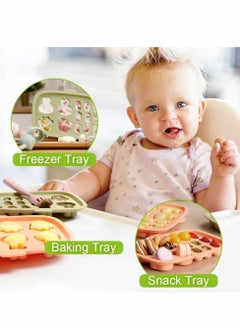 Y&D Food Tray Mold, Silicone Molds, Freezer for Making Breastmilk Ice Pop, Homemade Kids Baking Sausage, 3 Different Shape Storage Container Mold with Lid  - Image 2