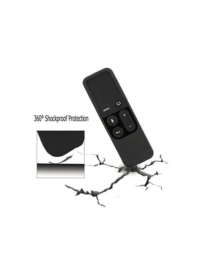 بيعتكلها غطاء حماية من السيليكون مقاوم للماء ومتوافق مع جهاز التحكم عن بعد Apple TV 4 (أسود) - Image 5