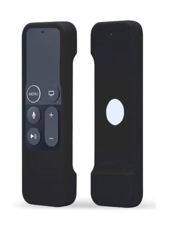 بيعتكلها غطاء حماية من السيليكون مقاوم للماء ومتوافق مع جهاز التحكم عن بعد Apple TV 4 (أسود) - Image 1