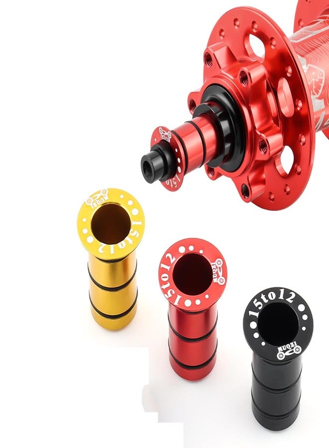 HOUSON 15mm to 12mm Bicycle hub axle Adapter, Bicycle Thru axle Adapter Conversion Adapter Aluminum reducing Sleeve with Sealing Rings for Mountain Bike/Road Bike - Image 3
