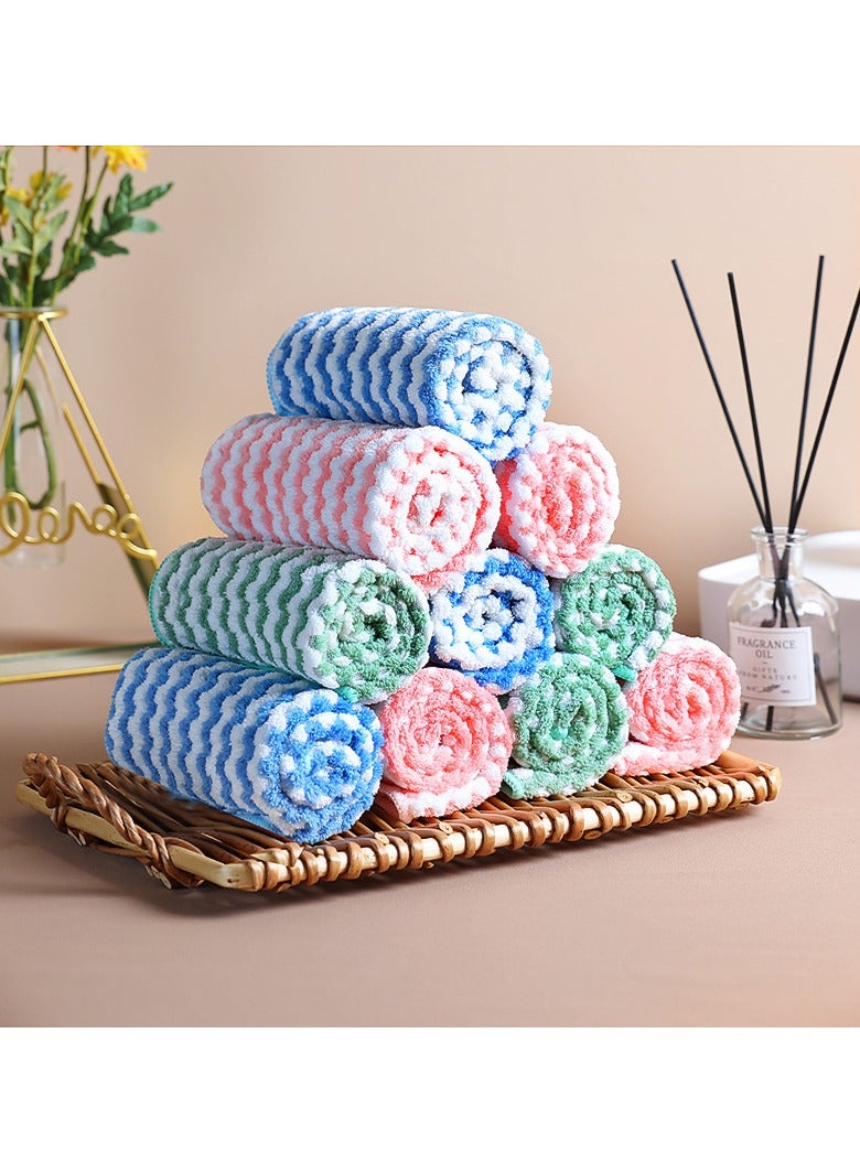 10 Pieces Multi-Functional Microfiber Cleaning Cloths, Highly Absorbent Cleaning Supplies, Powerful Dust Removal Cleaning Rags for House, Kitchen, Car Care - Image 2