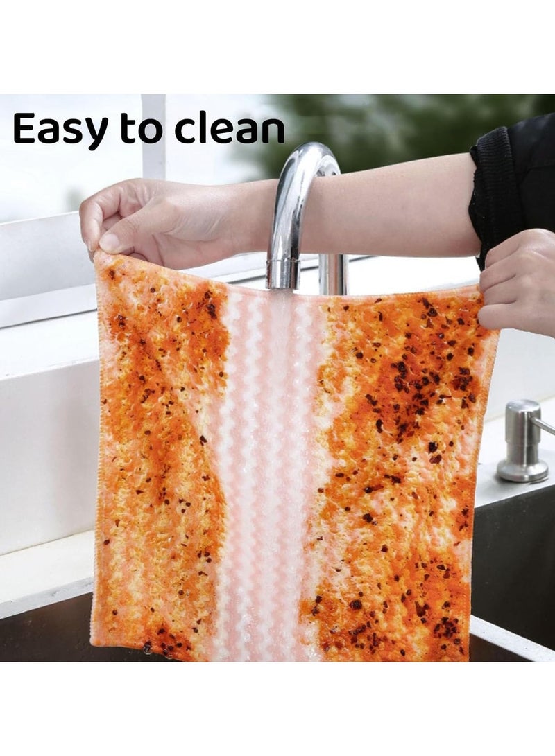 10 Pieces Multi-Functional Microfiber Cleaning Cloths, Highly Absorbent Cleaning Supplies, Powerful Dust Removal Cleaning Rags for House, Kitchen, Car Care - Image 3