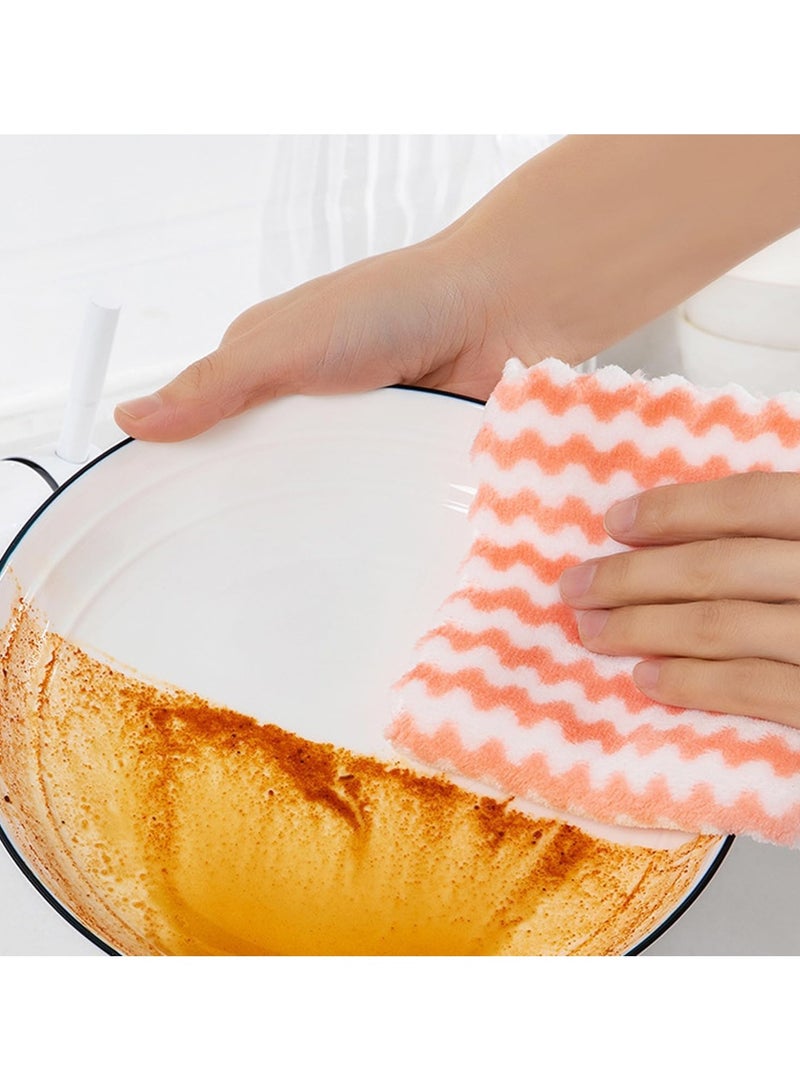 10 Pieces Multi-Functional Microfiber Cleaning Cloths, Highly Absorbent Cleaning Supplies, Powerful Dust Removal Cleaning Rags for House, Kitchen, Car Care - Image 4