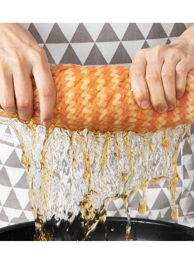 10 Pieces Multi-Functional Microfiber Cleaning Cloths, Highly Absorbent Cleaning Supplies, Powerful Dust Removal Cleaning Rags for House, Kitchen, Car Care - Image 5