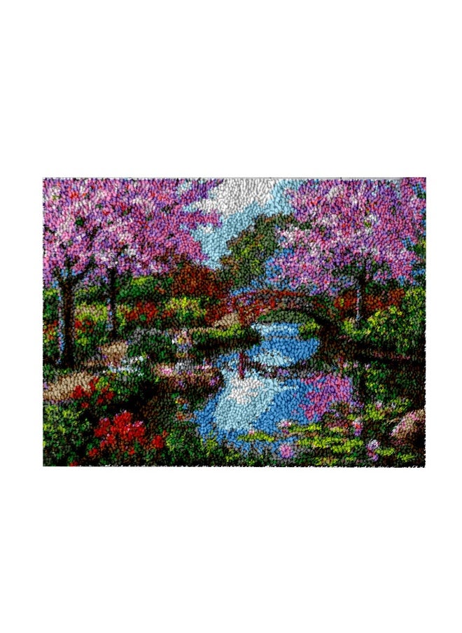 Loquat Latch Hook Rug Kits for Adults,Needlework Cushion Cover Hand Craft Crochet for Great Family Crochet Kit for Beginners  - Image 1
