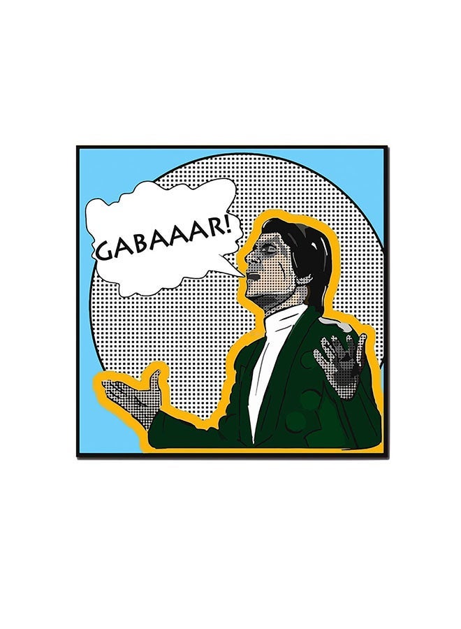 RYN Al-Halim Hafez Pop Art Wall Art Painting Multicolour 30 x 30centimeter - Image 1