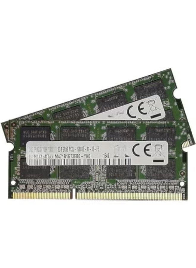 رام 16 جيجا DDR3 للابتوب (2×8 جيجا) – سرعة 1600 ميجاهرتز – ترقية قوية وعملية لأداء أسرع واستخدام يومي سلس - Image 1