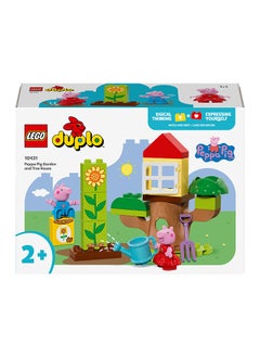 LEGO Duplo Peppa Pig Garden And Tree House Fantasy Toy, Build-And-Rebuild Preschool Learning Set With 2 Figures, Gift Idea For Toddlers Aged 2 Plus 10431 (20 Pieces)  - Image 2