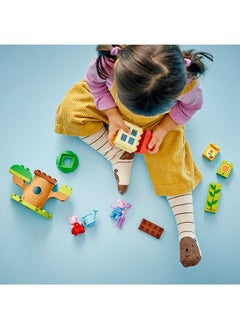 LEGO Duplo Peppa Pig Garden And Tree House Fantasy Toy, Build-And-Rebuild Preschool Learning Set With 2 Figures, Gift Idea For Toddlers Aged 2 Plus 10431 (20 Pieces)  - Image 4