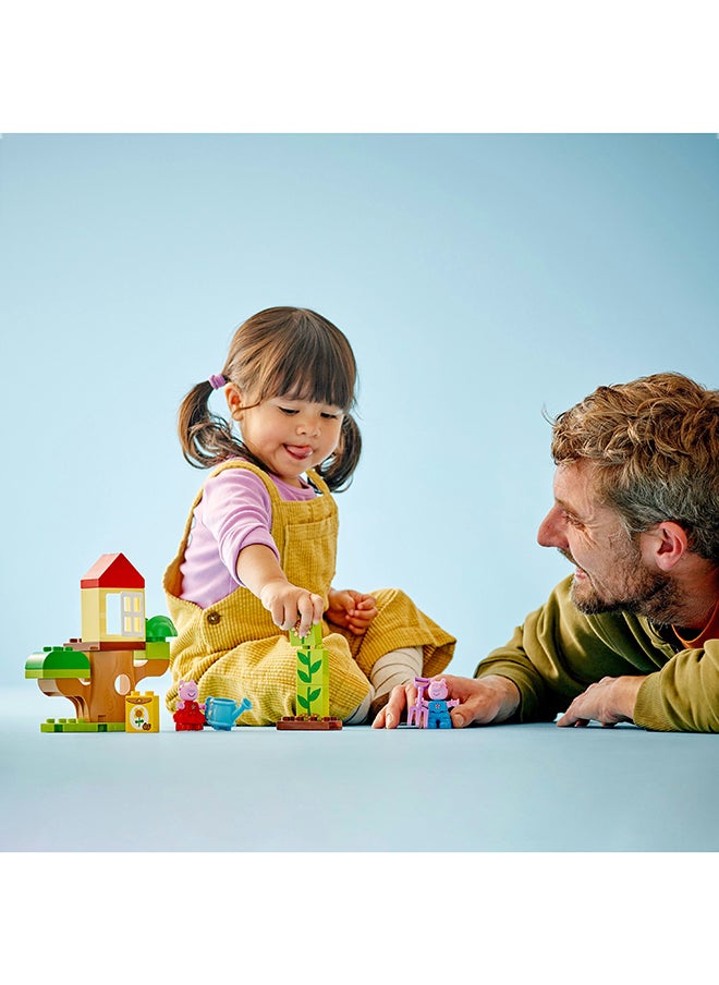 LEGO - لعبة خرافية من دبلوبو بيبا بيج: حديقة ومنزل شجرة، مجموعة تعليمية للبناء وإعادة البناء لرياض الأطفال مع 2 شخصية، فكرة هدية للأطفال بعمر 2 سنوات فأكثر 10431 (20 قطعة) - Image 1