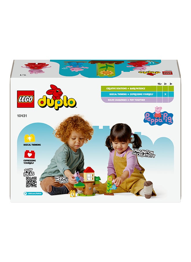 LEGO - لعبة خرافية من دبلوبو بيبا بيج: حديقة ومنزل شجرة، مجموعة تعليمية للبناء وإعادة البناء لرياض الأطفال مع 2 شخصية، فكرة هدية للأطفال بعمر 2 سنوات فأكثر 10431 (20 قطعة) - Image 1