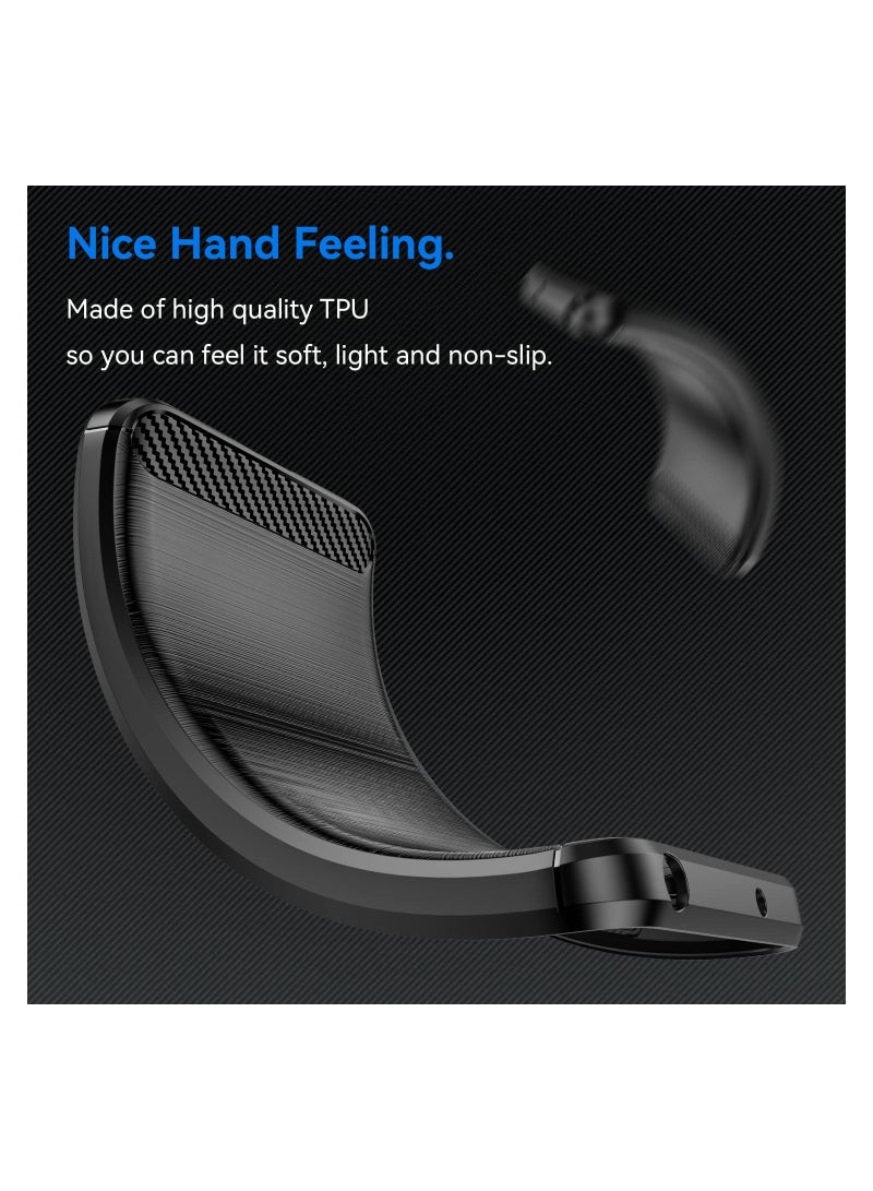 Nothing Phone 2 5G 2023, Soft TPU Carbon Fiber Texture Anti-Scratch Shockproof Phone Case Ultra Slim Anti-Drop Rugged Bumper Cover for Nothing Phone 2 - Image 4