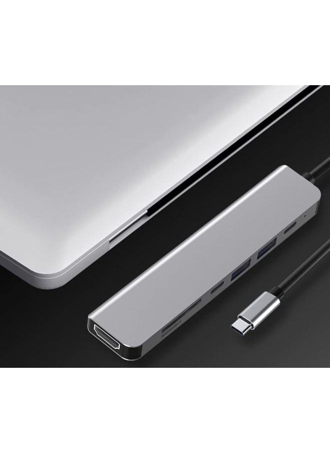 Cordova - Multi USB Port Hub Splitter OTG USB C Data Hubs 7 in 1 Hub - Image 1
