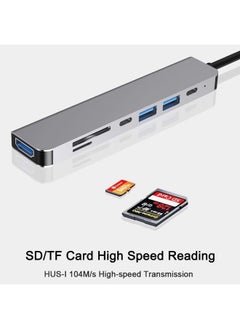 Cordova Multi USB Port Hub Splitter OTG USB C Data Hubs 7 in 1 Hub  - Image 4