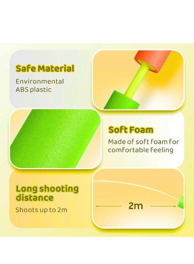 Chase Up Water Pistol 2pcs Mini EVa Shooter Straight Bubble Pull High Pressure Watering Toys Outdoor Beach Swimming Shooting Toy - Image 3