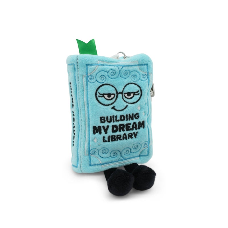 Punchkins Plush Book Keychain â€“ Funny Mini Book Bag Charm for Keys, Backpack or Purse â€“ Cute Novelty Gift - Dream Library - Image 5