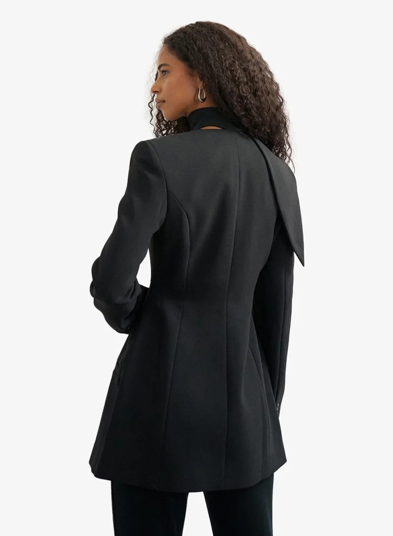 Topshop Scarf Detail Blazer