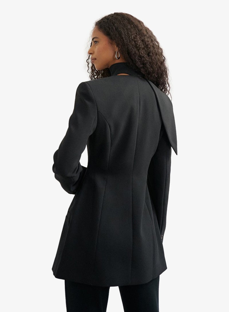 TOPSHOP Scarf Detail Blazer - Image 2