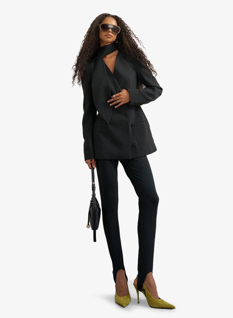 TOPSHOP Scarf Detail Blazer - Image 4