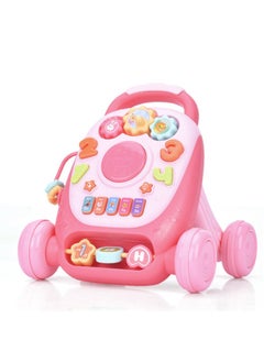 Beauenty New Mini Cart Multifunctional Drum Game Bilingual Music Education Machine Walker Children's Early Learning Gift Game  - Image 1