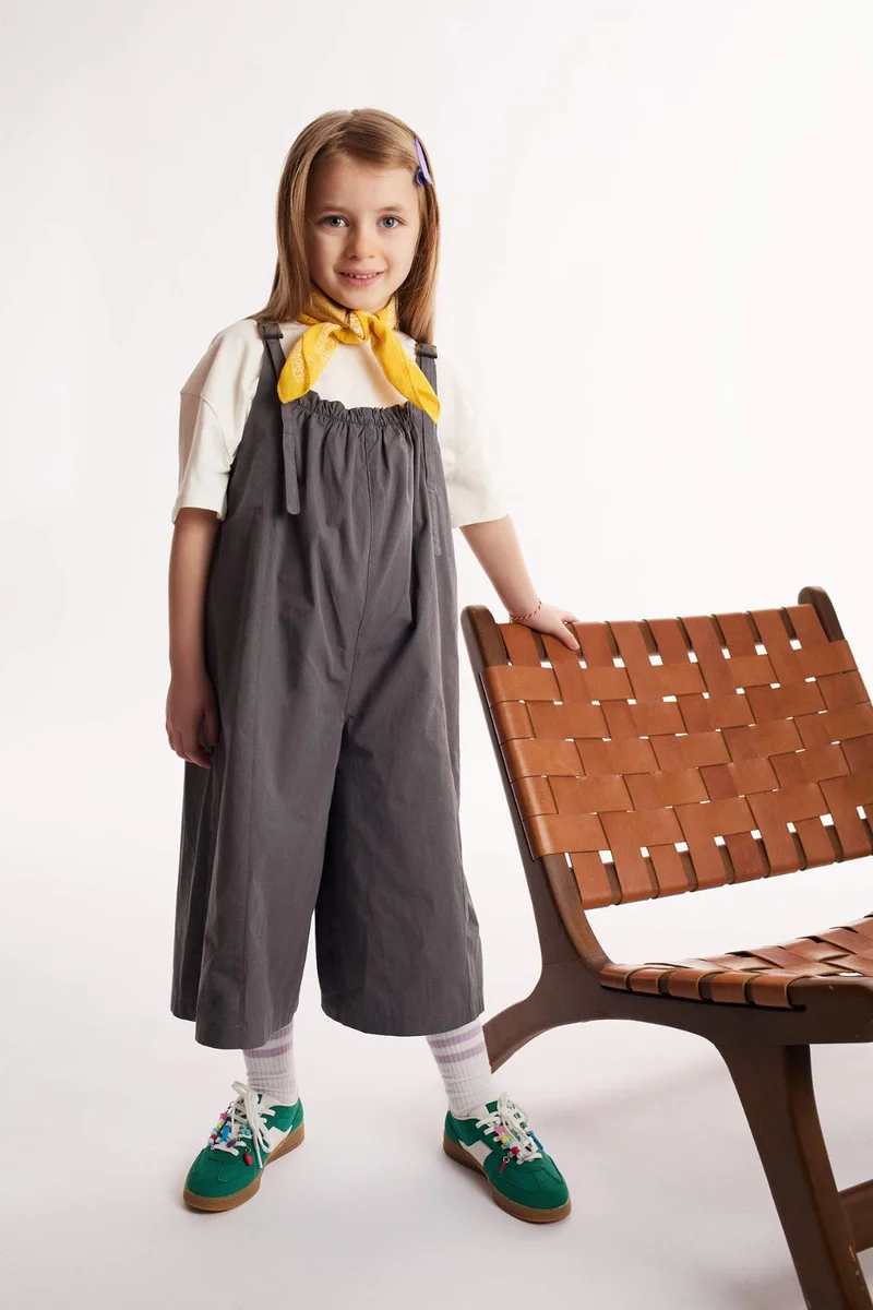 ديفاكتو Girl Poplin Jumpsuit
