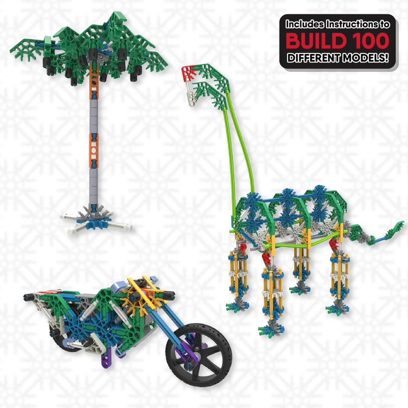 K'NEX - 100 Model Building Set ‚ 863 Pieces, STEM Building, Kid Construction Set‚ Ages 7+ - Image 3