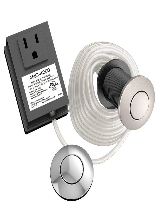 Moen Chrome and Spot Resist Stainless Air Switch With Controller, ARC-4200-CHSRS - Image 1
