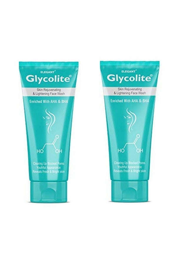 Glycolite Skin Rejuvenating & Lightening Face Wash 60Ml | Glycolic Acid Face Wash | Improves Skin Texture Tone And Appearance | Reveals Face & Bright Skin | Suitable For All Skin Pack Of 2 - Image 1