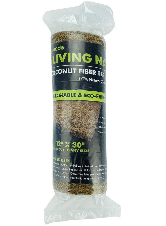 Komodo Fiber Pad | 100% Natural Coconut Fiber Reptile Terrarium Liner | Washable and Reusable| Non-Toxic with No Harmful Chemicals |Fits up to 12" by 30" Tank - Image 1