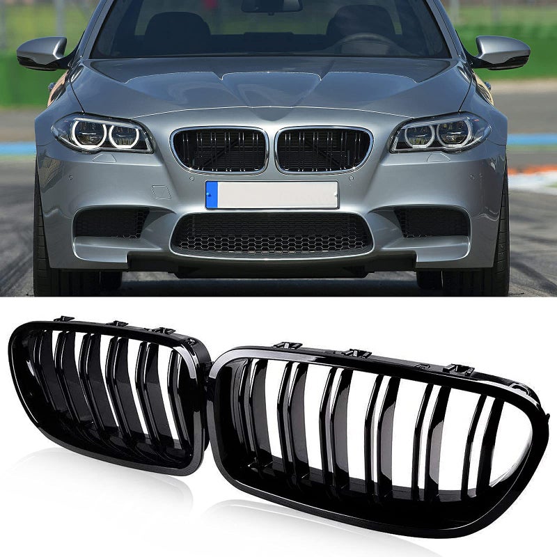 Grill Grille Kindey for BMW 5 Series F10 F11 F18 M5 520i 523i 525i 528i 530i 535i 550i 2010 2011 2012 2013 2014 2015 2016 2017 ATPOEN Front Grille MColor