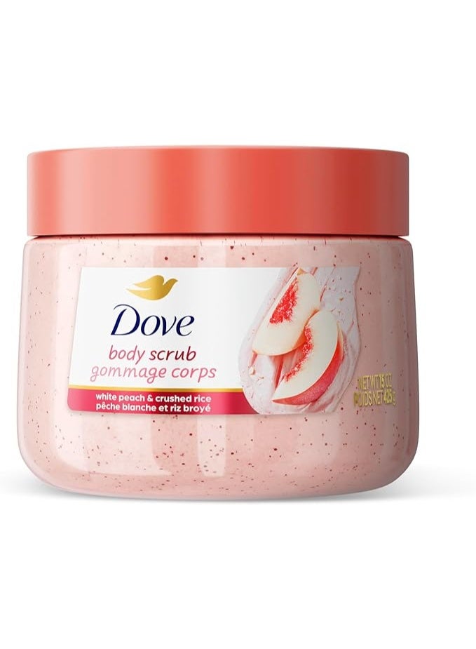 دوف مقشر الجسم بالخوخ الأبيض والأرز المطحون - 425 جم - Image 1