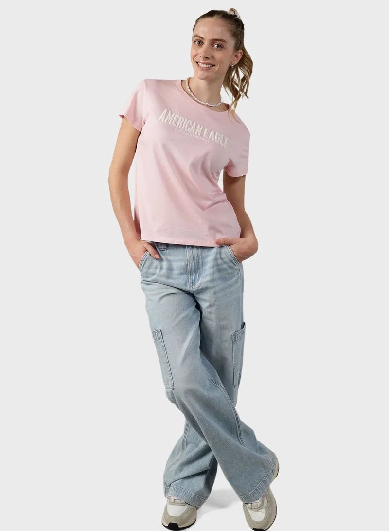 American Eagle Graphic Crew Neck T-Shirt