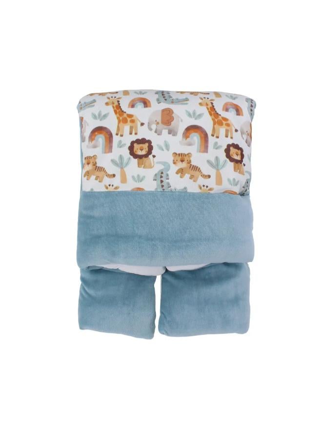 Berceau Velvet Baby Duvet – Animals Print - Image 1