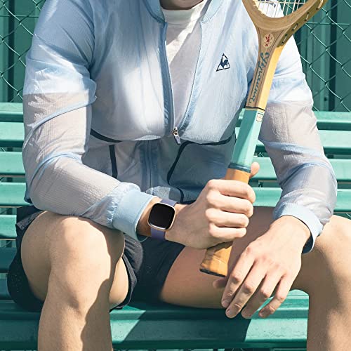 Getino Compatible with Fitbit Sense 2/ Sense Bands/Versa 4/ Versa 3 Bands Women Men, Silicone Sport Accessories, Band for Fitbit Sense/Sense 2/ Versa 4/ Versa 3 Watch, Large Black/Plum/Rose/Teal - Image 5