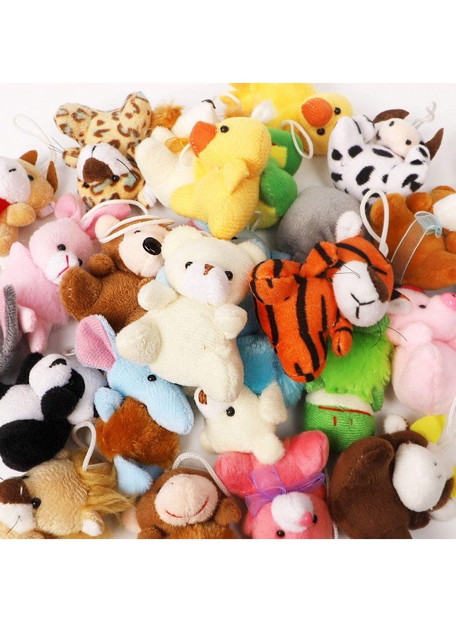 Juegoal Juegoal 26 Pack Mini Animal Plush Toy Set, Cute Small Stuffed Animal Keychain Set, Goodie Bag Fillers, Carnival Prizes for Kids, Assortment Kids Valentine Gift Easter Egg Filter Party Favors  - Image 2
