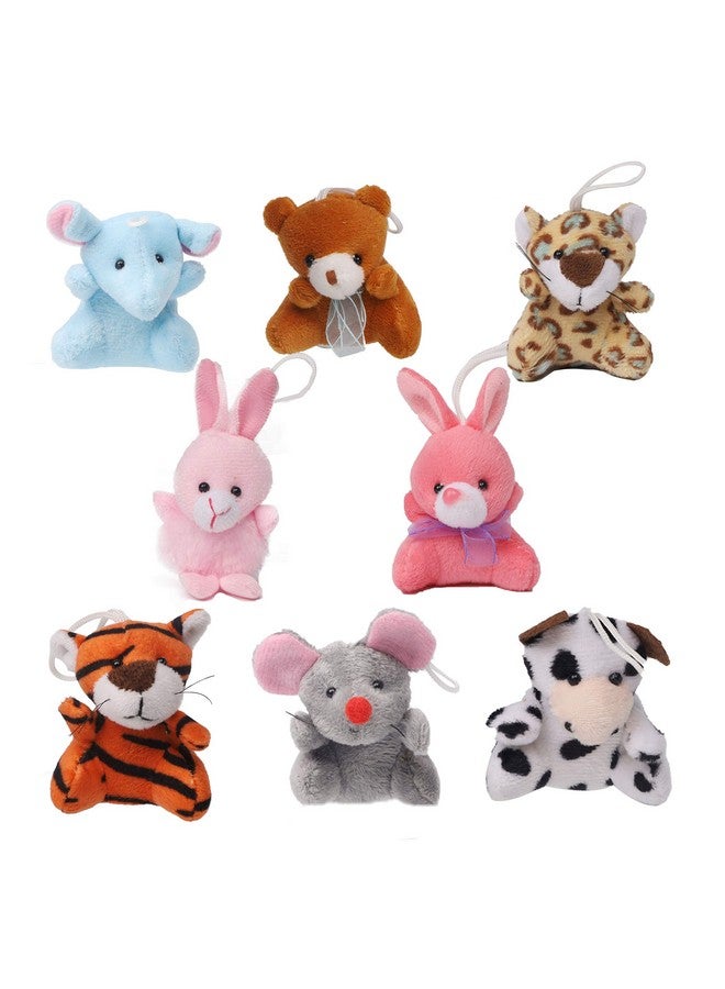 Juegoal Juegoal 26 Pack Mini Animal Plush Toy Set, Cute Small Stuffed Animal Keychain Set, Goodie Bag Fillers, Carnival Prizes for Kids, Assortment Kids Valentine Gift Easter Egg Filter Party Favors  - Image 5
