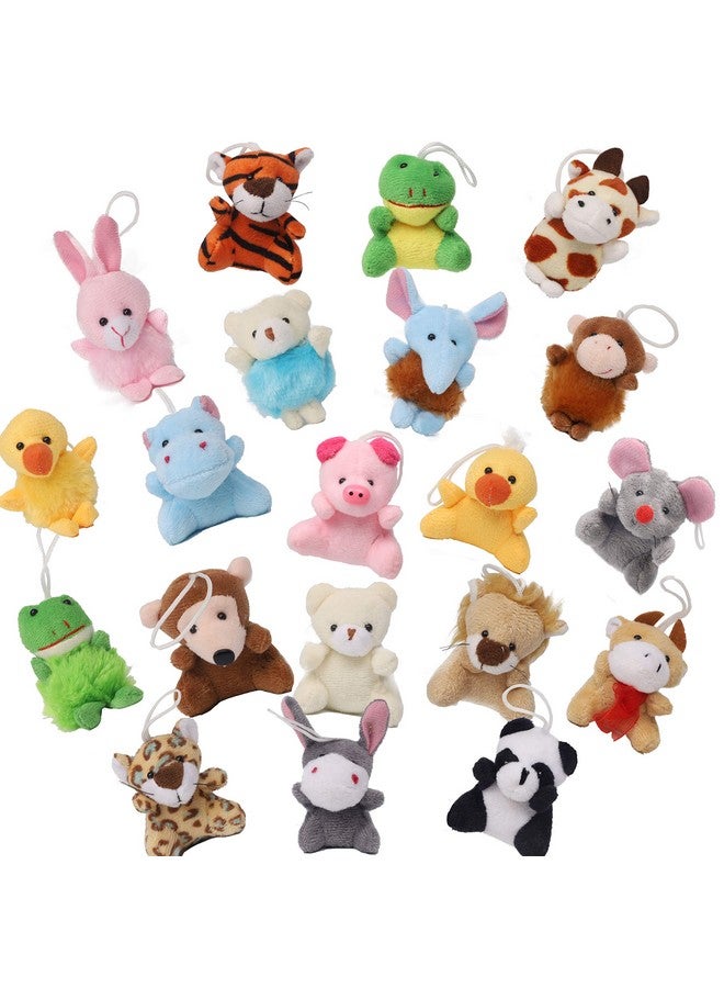 Juegoal Juegoal 26 Pack Mini Animal Plush Toy Set, Cute Small Stuffed Animal Keychain Set, Goodie Bag Fillers, Carnival Prizes for Kids, Assortment Kids Valentine Gift Easter Egg Filter Party Favors  - Image 4
