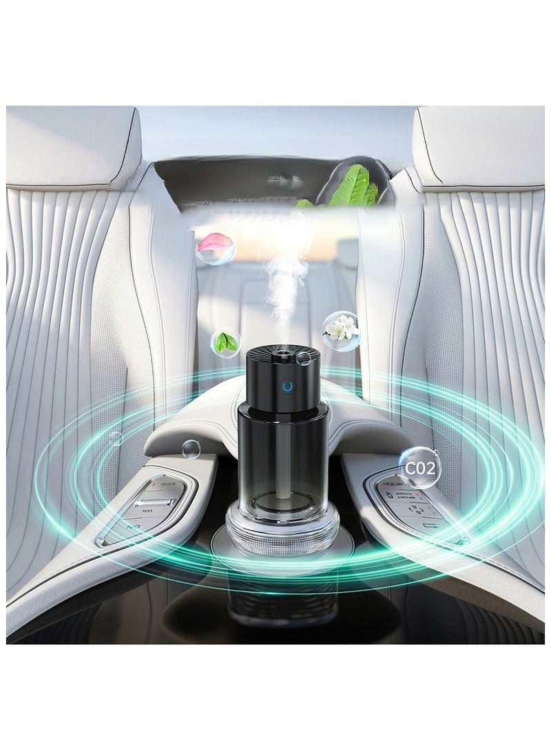 BlueFire Smart Car Air Freshener Aromatherapy Diffuser 140ml – Automatic Glass Mist Humidifier with Cologne Scent, USB Rechargeable, Quiet Operation, Compact Decorative Air Purifier - Image 3