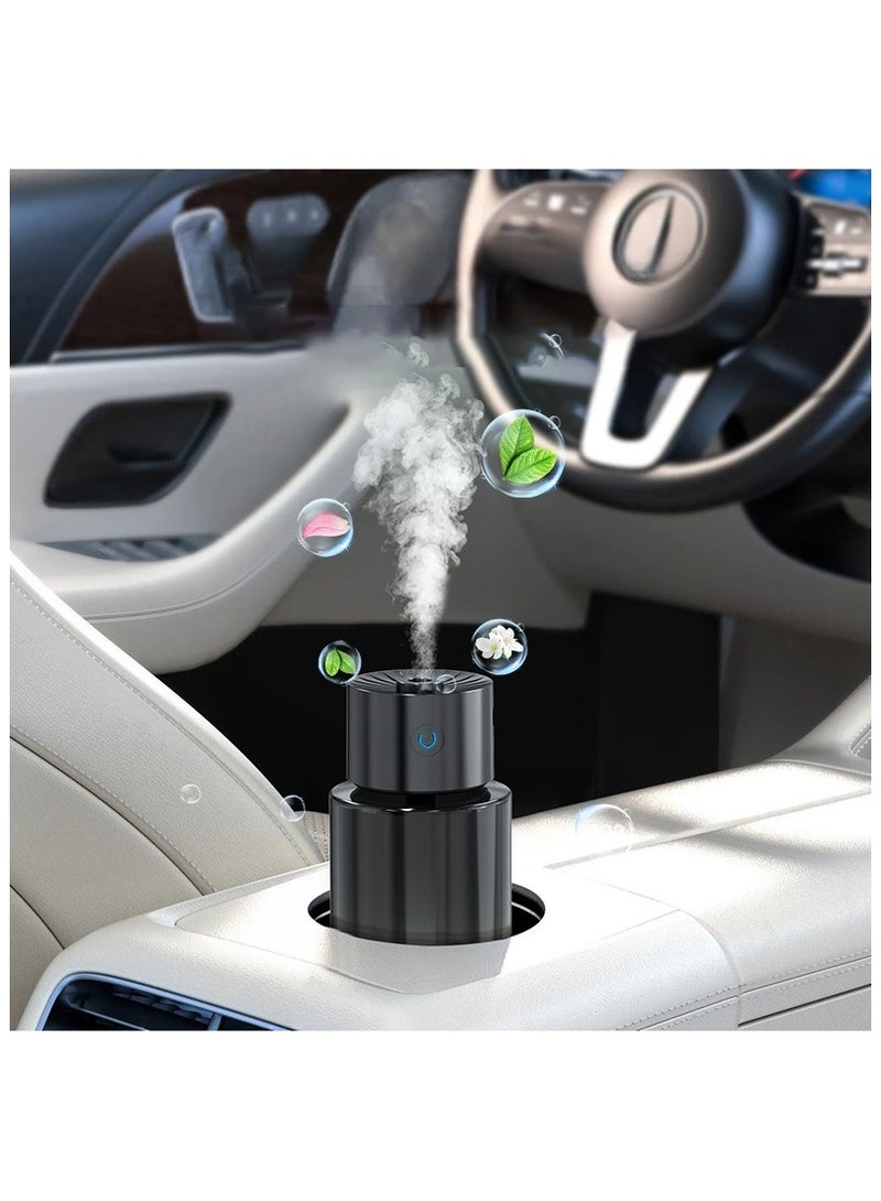 BlueFire Smart Car Air Freshener Aromatherapy Diffuser 140ml – Automatic Glass Mist Humidifier with Cologne Scent, USB Rechargeable, Quiet Operation, Compact Decorative Air Purifier - Image 4