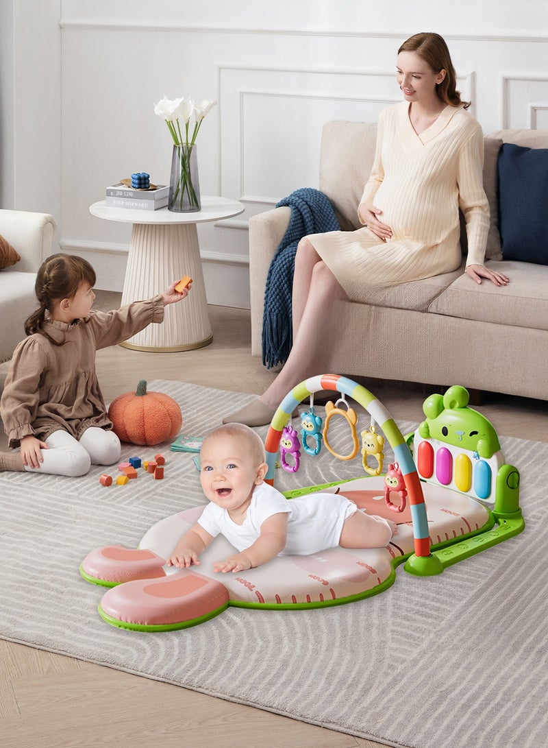 ما بيبي بساط ألعاب الأطفال، مركز الأنشطة الموسيقية، بساط ألعاب البيانو للأطفال، بساط مبطن لوقت النوم على البطن للأطفال حديثي الولادة والأطفال الصغار - Image 2