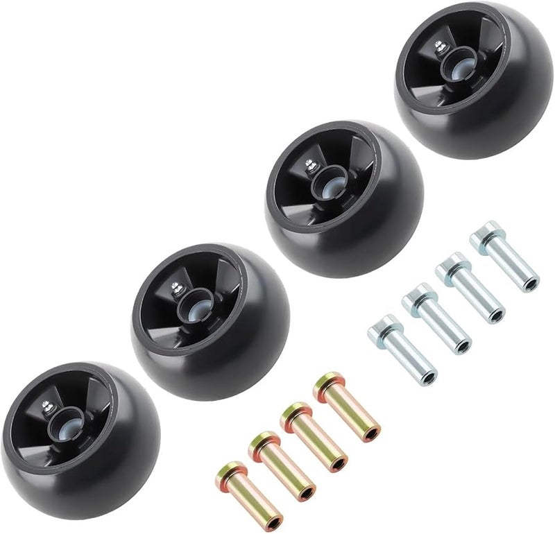 Plastic Deck Gauge Wheel Kit 4 Pack AM125172 for 48 54 60 62 72 Inch Mower - Image 1