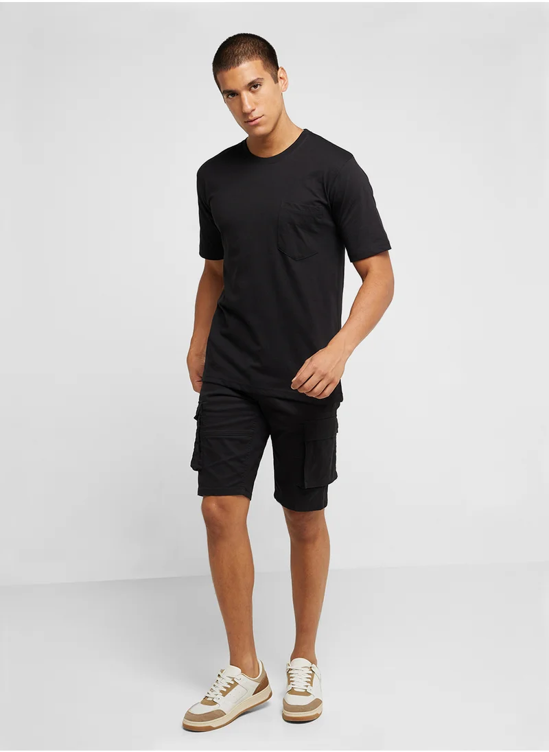 Seventy Five Basics Oversized Pocket Tee