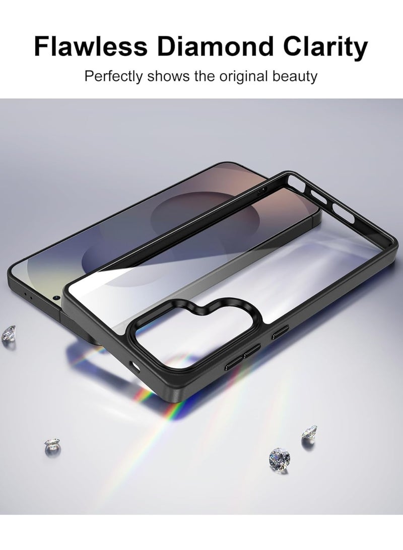 Samsung S26 Ultra hard back case, shock-resistant, made of polycarbonate with a soft heat-resistant polyurethane frame, anti-yellowing and scratch-resistant, compatible with Samsung S26 Ultra (transparent) - Image 2