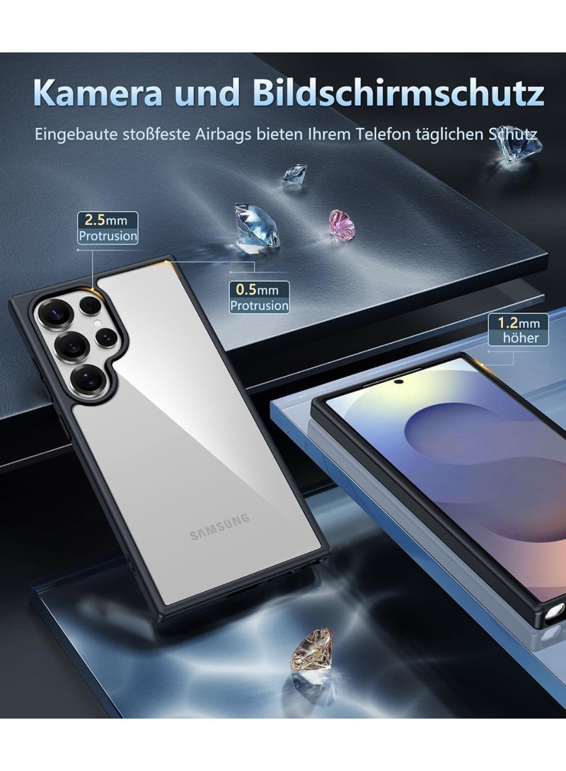 Samsung S26 Ultra hard back case, shock-resistant, made of polycarbonate with a soft heat-resistant polyurethane frame, anti-yellowing and scratch-resistant, compatible with Samsung S26 Ultra (transparent) - Image 4