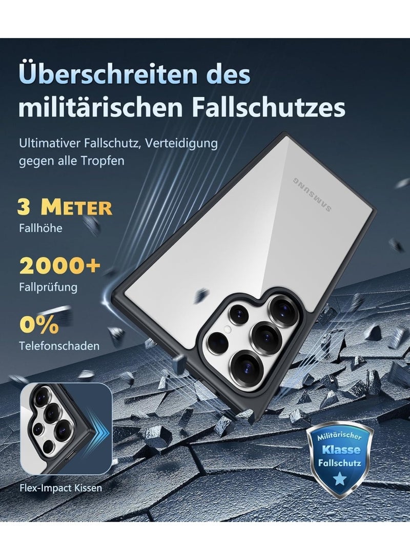 Samsung S26 Ultra hard back case, shock-resistant, made of polycarbonate with a soft heat-resistant polyurethane frame, anti-yellowing and scratch-resistant, compatible with Samsung S26 Ultra (transparent) - Image 3