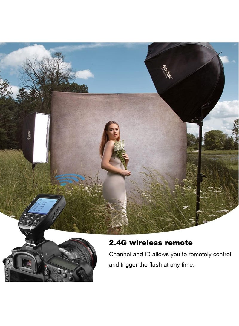 Godox XPro-N TTL Wireless Flash Trigger Transmitter Compatible for Nikon Cameras, 1/8000s HSS Trigger, Large Screen, 11 Customizable Functions, 16 Groups and 32 Channels - Image 2