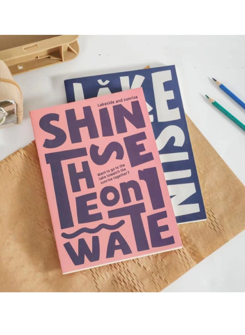 Nariele Business Office Notebook Student Notebook Diary TWO-PIECE